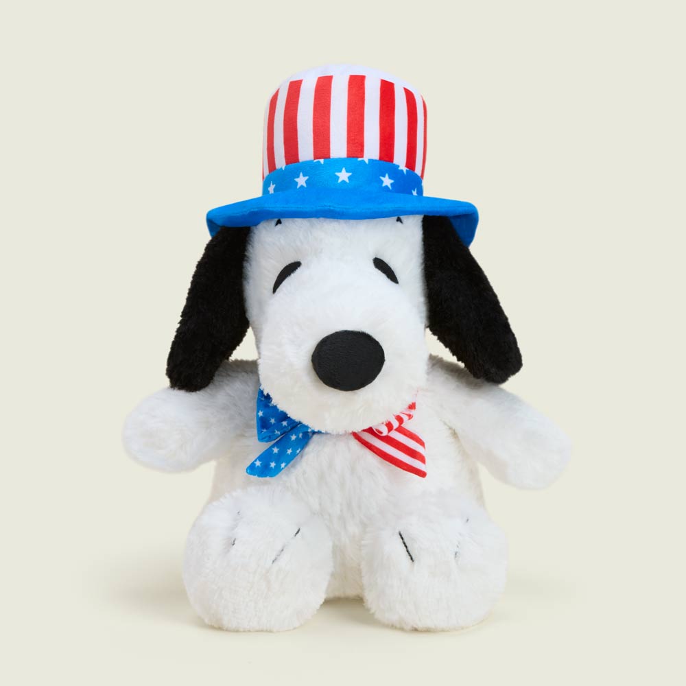 Americana Snoopy Warmies plush