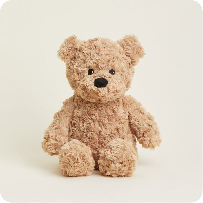 Microwavable Brown Curly Bear Stuffed Animal Warmies