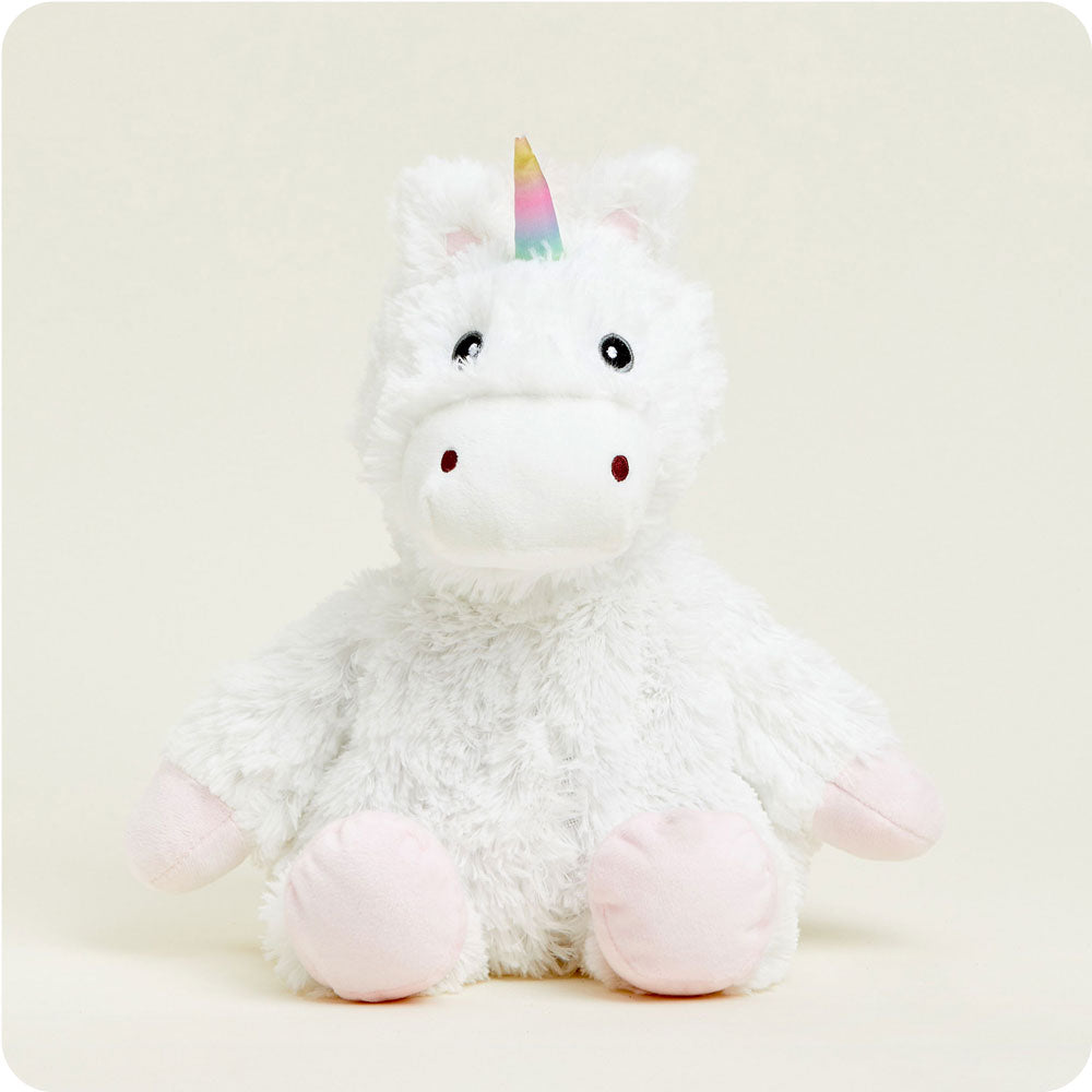 Microwavable White Unicorn Stuffed Animal Warmies