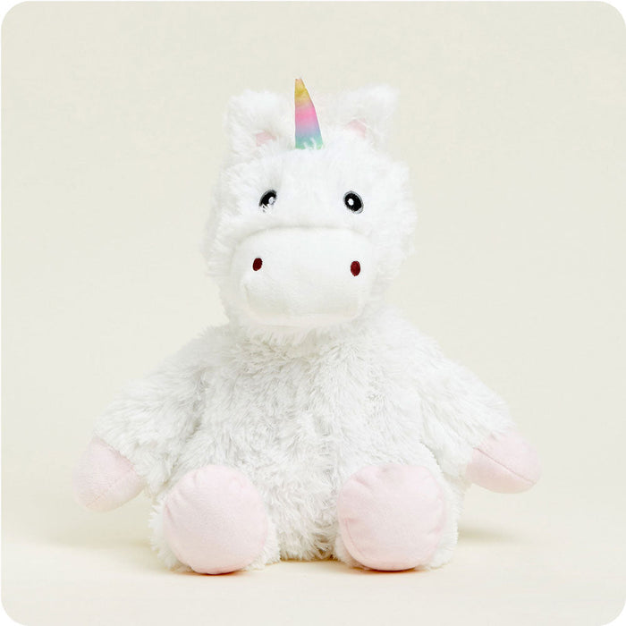 Microwavable White Unicorn Stuffed Animal Warmies