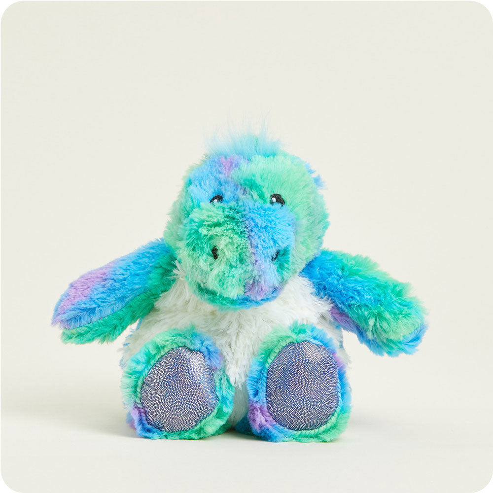 Microwavable Rainbow Dinosaur Stuffed Animal Warmies Junior