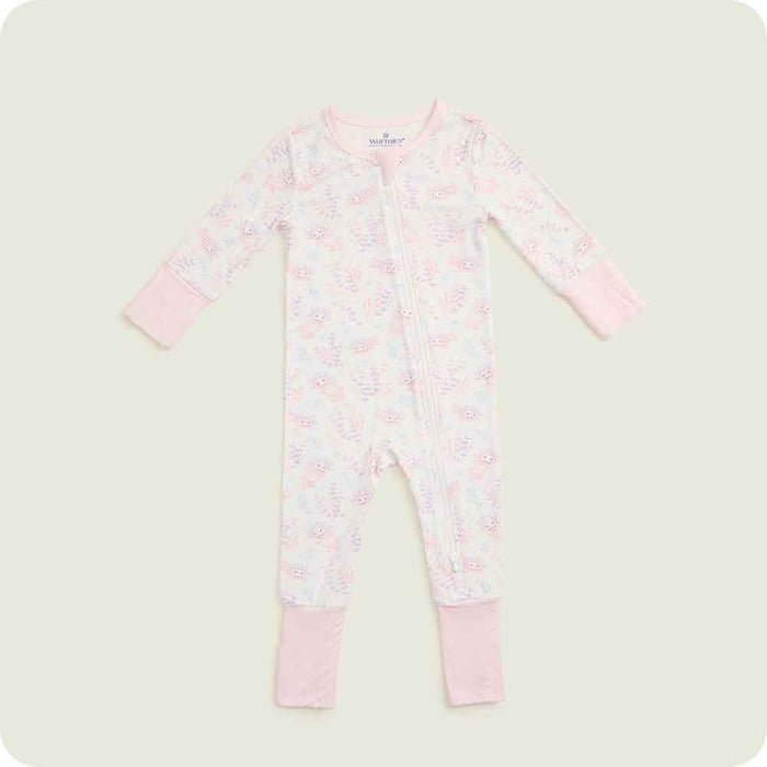 warmies pink axolotl footie pajamas