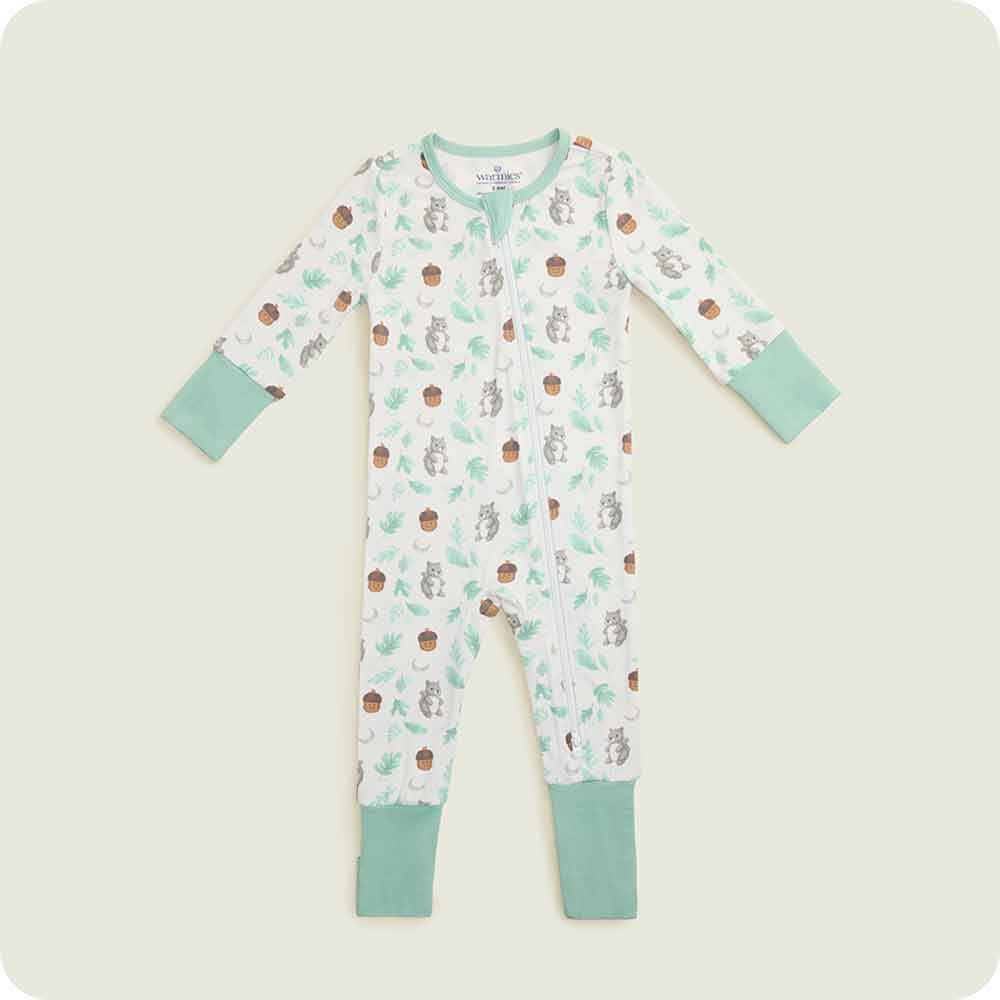warmies Gray Squirrel Footie Pajamas