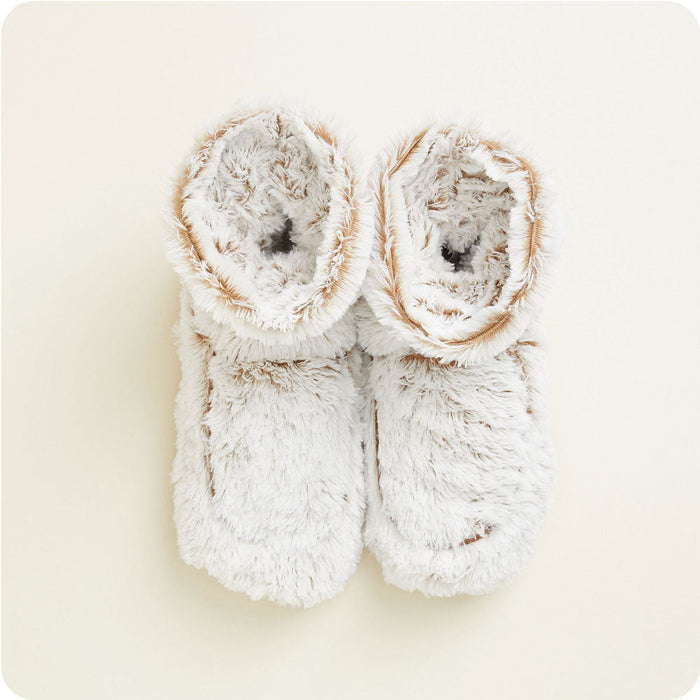 Microwavable Marshmallow Brown Warmies Boots - Warmies USA